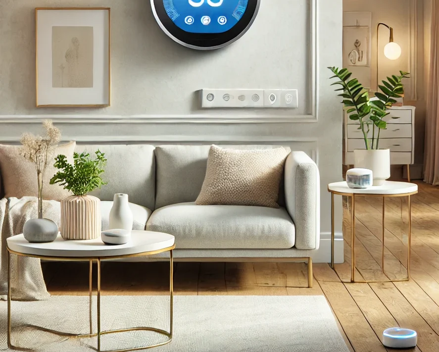 smart termostat in the living room